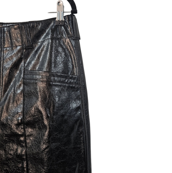 Free People Star-Crossed Lovers Vegan Leather Pants Size 10 - Picture 5 of 10